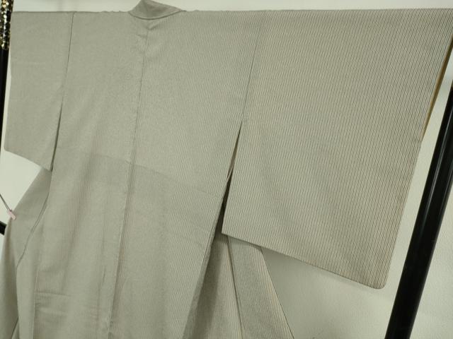 平和屋着物●極上 本塩沢 やまだ織 関なつ子作 縞 証紙付き 逸品 DZAB5434kh6