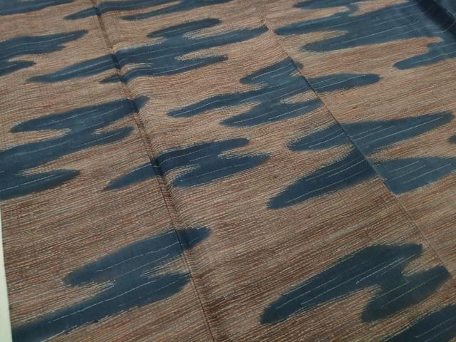 平和屋本店●極上 石川県指定無形文化財 牛首紬 白山工房 手織り 訪問着 霞文 逸品 DZAB5436kh6