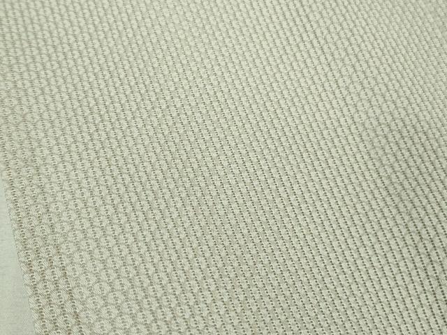 平和屋本店*極上 夏物 江戸小紋 両面染 縦絽 網目文 枯野色×潤色 逸品 未使用 DZAB5439kh6