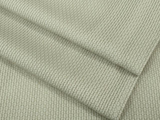 平和屋本店*極上 夏物 江戸小紋 両面染 縦絽 網目文 枯野色×潤色 逸品 未使用 DZAB5439kh6
