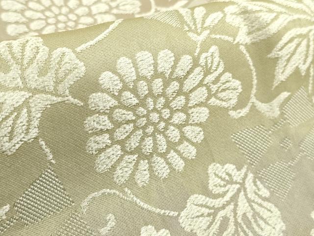 平和屋本店●極上 訪問着 お召地 花唐草横段文 逸品 未使用 DZAB5454kh6
