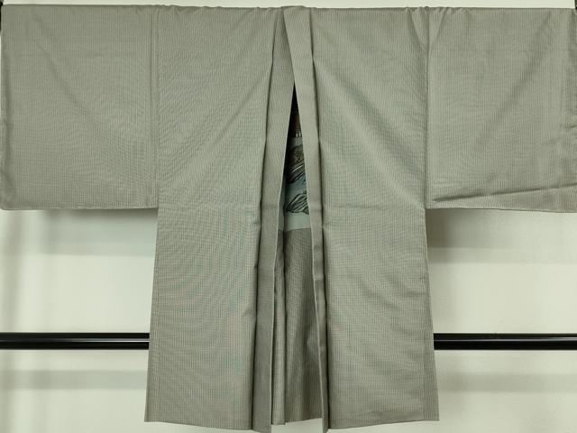 平和屋本店●極上 男性 本場大島紬 アンサンブル キングサイズ 黒橡色×潤色 逸品 未使用 DZAB5479kh6