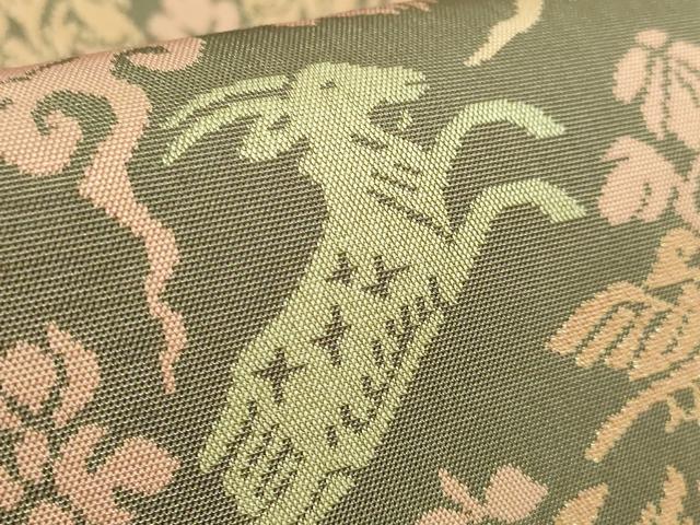 平和屋本店●最高級 人間国宝 北村武資 経錦 六通柄袋帯 動物 花鳥紋 金糸 逸品 DZAB5504kh6