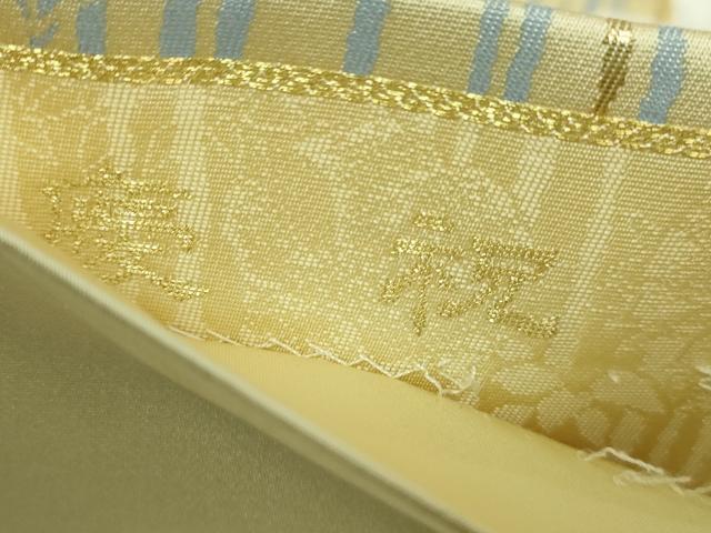 平和屋着物●極上 六通柄袋帯 唐織 慶祝 弐拾四金箔 24K 舞花文 逸品 未使用 DZAB5524kh6