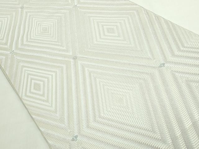 平和屋着物●極上 本場筑前博多織 八寸名古屋帯 アステカン 西村織物 博多金ラベル 証紙付き 逸品 未使用 DZAB5568kh6