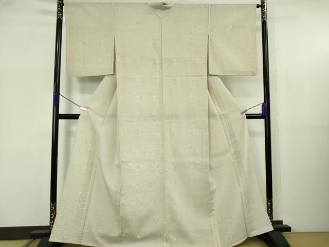 平和屋着物▽極上 本塩沢 単衣 十字絣 逸品 DZAB5643kh6