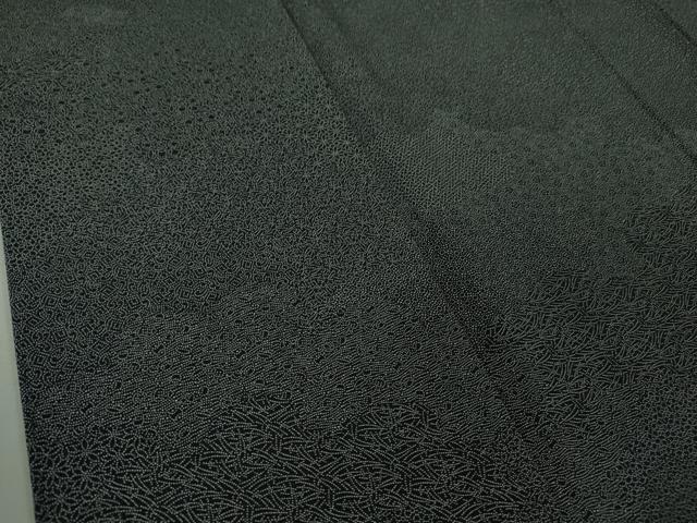 平和屋着物●極上 江戸小紋 雲取り寄せ小紋柄 黒×白 逸品 DZAB5661kh6