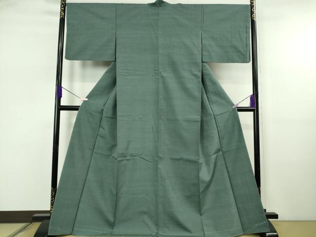 平和屋着物●極上 本場草木染結城玉紬 結織苑 色無地 御召茶色 証紙付き 逸品 未使用 DZAB5676kh6