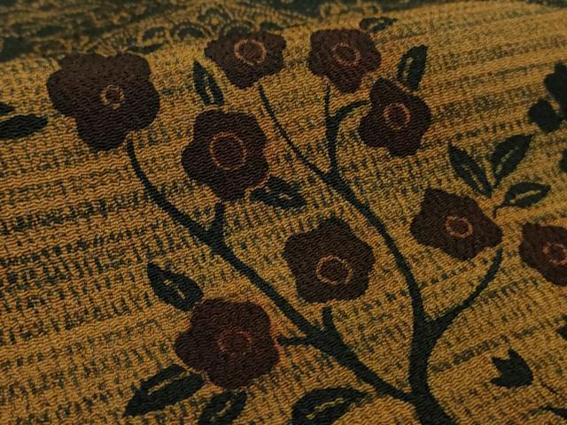 平和屋着物●極上 訪問着 作家物 型染 花鳥文 鬼しぼ縮緬 逸品 未使用 DZAB5679kh6