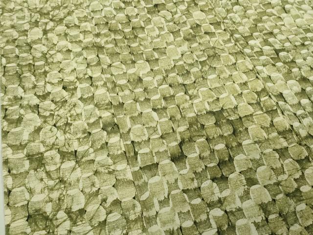 平和屋着物●極上 結城紬地 あられ小紋 作家物 逸品 未使用 DZAB5680kh6