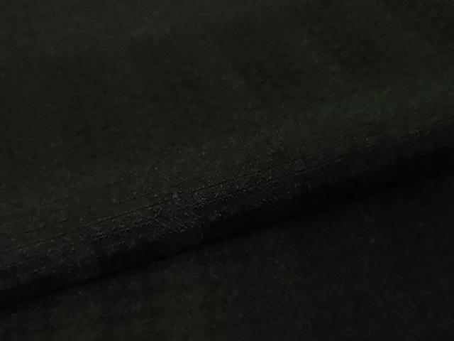 平和屋本店*極上 夏物 男性 色無地 キングサイズ 間道紋紗 黒地 逸品 DZAB5695kh6
