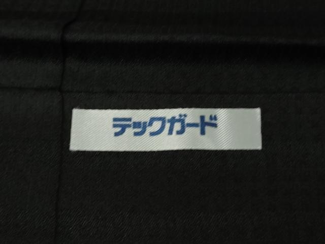 平和屋本店*極上 夏物 男性 色無地 キングサイズ 間道紋紗 黒地 逸品 DZAB5695kh6