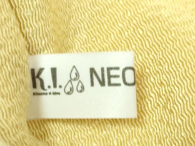 平和屋本店●極上 九寸名古屋帯 枝花文 蒸栗色地 金彩 鬼しぼ縮緬 逸品 DZAB5720kh6