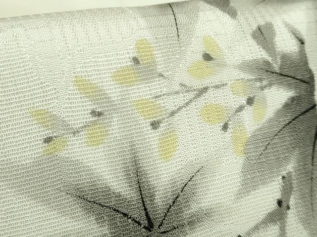 平和屋着物*極上 夏物 九寸名古屋帯 作家物 手描き 流水楓文 逸品 DZAB5754kh6