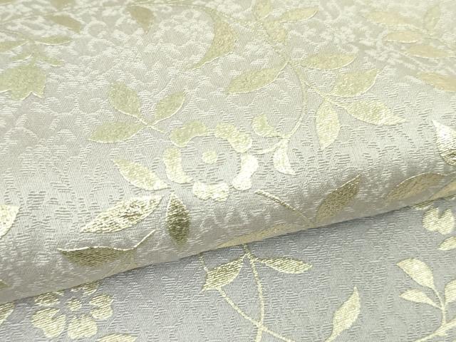平和屋本店●極上 小紋 花唐草文 暈し染め 銀彩 逸品 DZAB5813kh6