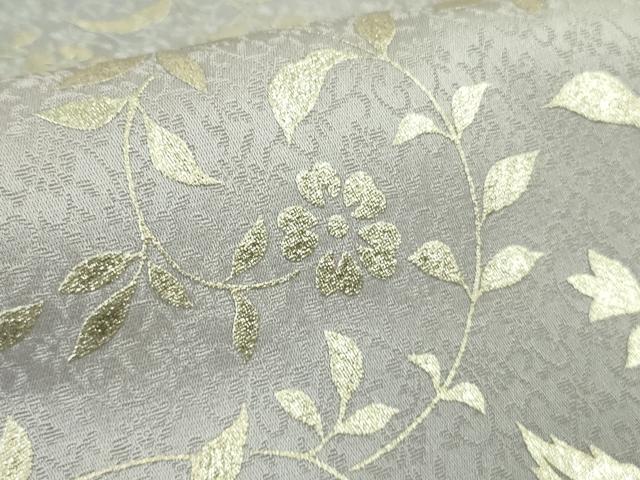 平和屋本店●極上 小紋 花唐草文 暈し染め 銀彩 逸品 DZAB5813kh6