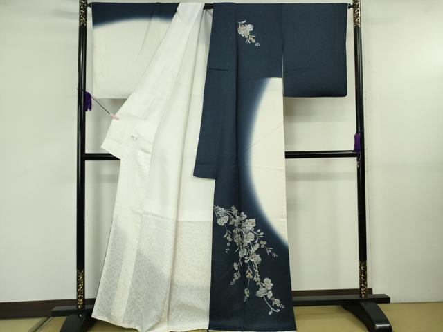 平和屋本店●極上 訪問着 胡蝶蘭 暈し染め 金銀彩 逸品 DZAB5814kh6