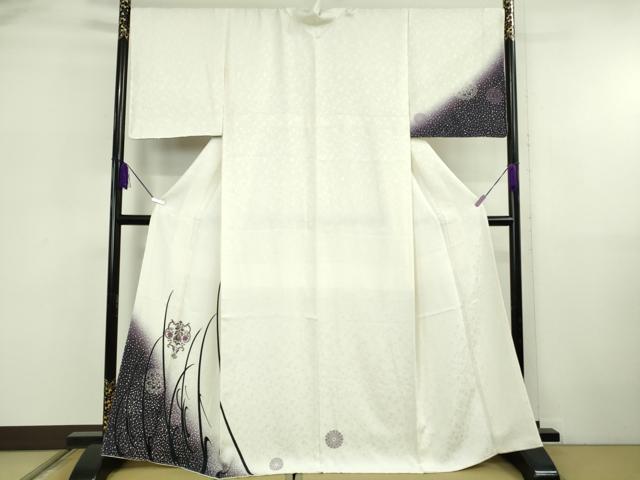 平和屋本店●極上 訪問着 刺繍 舞花文 暈し染め やまと金ラベル 逸品 未使用 DZAB5859kh6