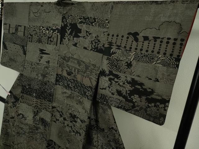 平和屋着物●極上 本場染大島紬 9マルキ 百柄 逸品 DZAB5897kh6