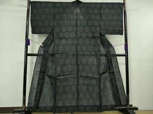 平和屋本店*極上 夏物 重要無形文化財 本場宮古上布 苧麻 亀甲柄 逸品 DZAB5924kh6