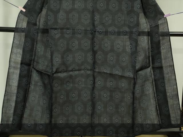 平和屋本店*極上 夏物 重要無形文化財 本場宮古上布 苧麻 亀甲柄 逸品 DZAB5924kh6