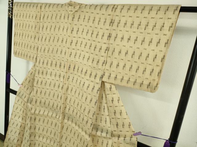 平和屋着物*極上 夏物 絹芭蕉 紗紬 絣柄 逸品 DZAB5933kh6