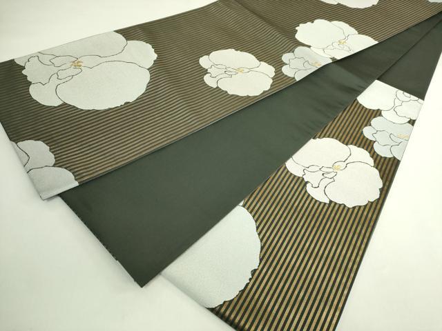 平和屋本店●極上 世界的人形師 辻村寿三郎 ジュサブロー 六通柄袋帯 胡蝶蘭 金糸 逸品 DZAB5976kh6
