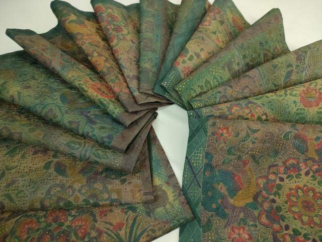 平和屋本店●極上 中国三大刺繍 スワトウ相良刺繍 総刺繍 袋帯 鳥獣花文 金彩 逸品 DZAB5983kh6