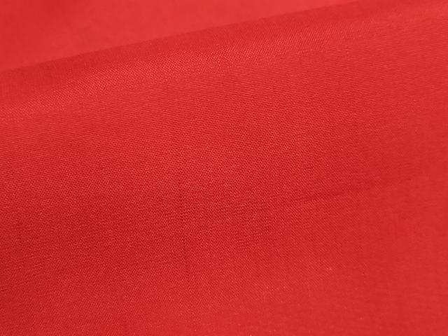平和屋着物●アンティーク 大正ロマン 長襦袢 袷 色無地 茜色 半衿刺繍 逸品 DZAB6040kh6