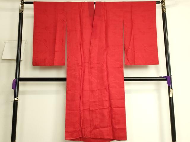 平和屋着物●アンティーク 大正ロマン 長襦袢 袷 飛鶴地紋 逸品 DZAB6041kh6