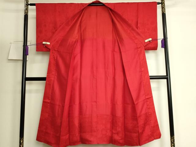 平和屋着物●アンティーク 大正ロマン 長襦袢 袷 花丸地紋 逸品 DZAB6043kh6