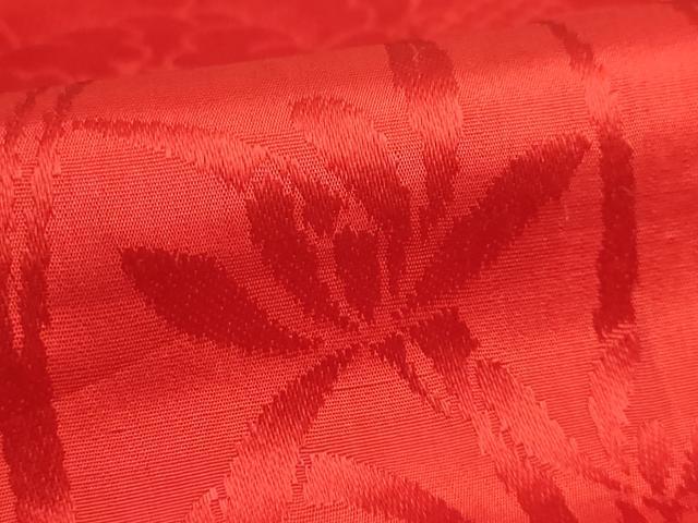平和屋着物●アンティーク 大正ロマン 長襦袢 袷 飛鶴花地紋 半衿刺繍 逸品 DZAB6046kh6