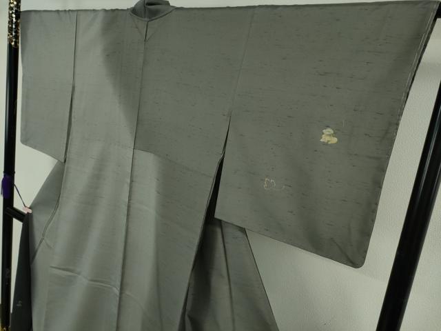 平和屋本店●極上 石川県指定無形文化財 牛首紬 白山工房 手織り 市川純一郎 訪問着 刺繍 舞葉文 金銀彩 逸品 未使用 DZAB6067kh6