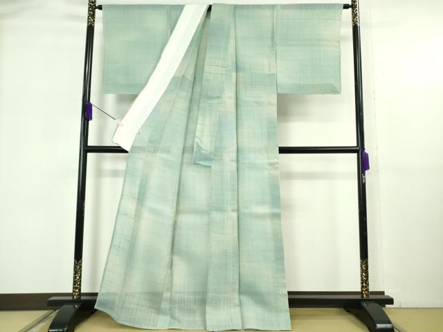 平和屋本店*極上 夏物 紬 暈し染め 反端付き 逸品 未使用 DZAB6111kh6