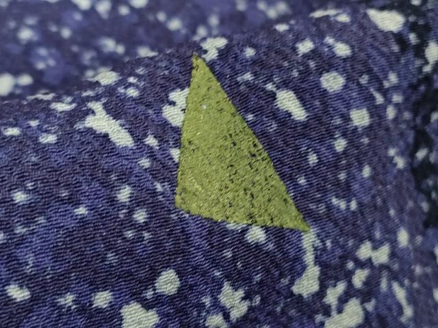 平和屋着物∞極上 コート作家 三本賢 和装コート ロングコート 金彩 つけ衿付き 逸品 DZAB6159kh6