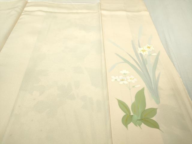 平和屋本店●極上 訪問着 作家物 草花文 暈し染め 逸品 DZAB6170kh6
