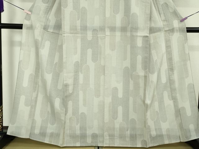 平和屋着物*極上 夏物 結城紬 夏結城 100亀甲 壺垂れ 白練色地 逸品 DZAB6199kh6
