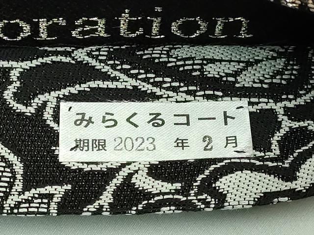 平和屋着物●極上 両面 全通柄袋帯 唐草文 黒地 金糸 逸品 DZAB6219kh6