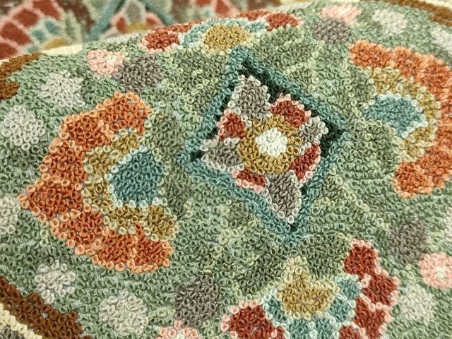 平和屋本店●極上 中国三大刺繍 総相良刺繍 総刺繍 袋帯 200万粒 総詰め 花菱文 逸品 DZAB6244kh6