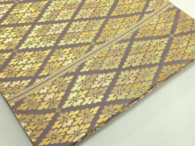 平和屋本店●極上 龍村美術織物 たつむら 六通柄 本袋帯 さいわい花菱錦 金糸 逸品 DZAB6249kh6