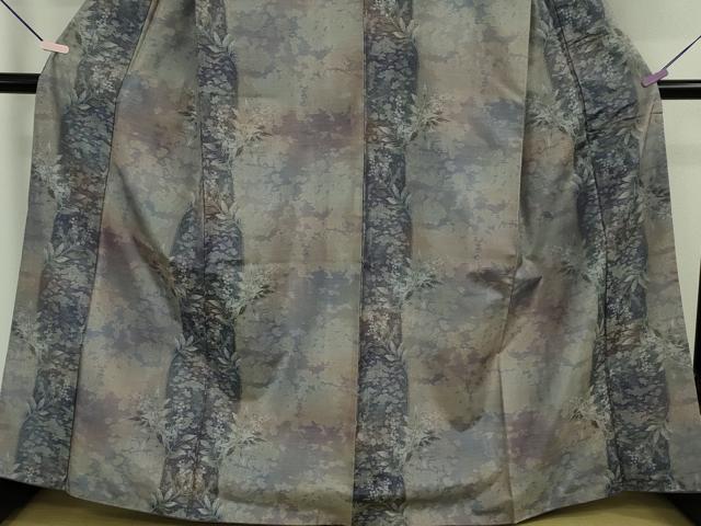 平和屋着物●極上 都喜ヱ門 本場大島紬 7マルキ 貴璃呼 草花間道 藤絹織物謹製 証紙付き 逸品 DZAB6333kh6