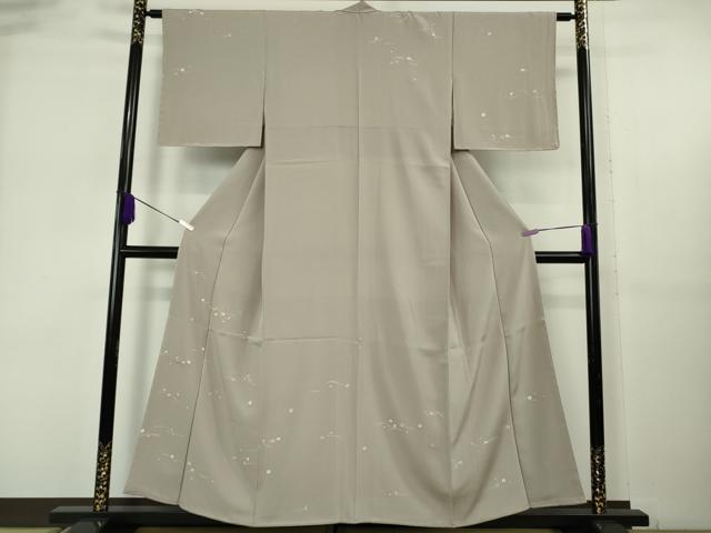 平和屋着物●極上 訪問着 駒刺繍 吹寄せ花文 胡桃染色地 金彩 鈴乃屋扱い 逸品 未使用 DZAB6365kh6