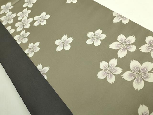 平和屋着物●極上 世界的人形師 辻村寿三郎 ジュサブロー 六通柄袋帯 舞桜 銀糸 逸品 DZAB6403kh6
