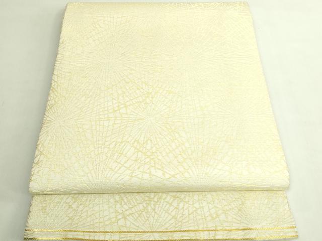 平和屋本店●極上 龍村美術織物 たつむら 全通柄袋帯 敷松葉 金糸 逸品 DZAB6450kh6