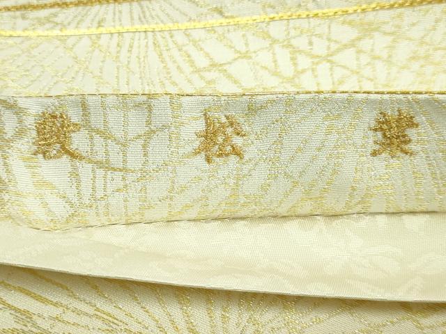 平和屋本店●極上 龍村美術織物 たつむら 全通柄袋帯 敷松葉 金糸 逸品 DZAB6450kh6