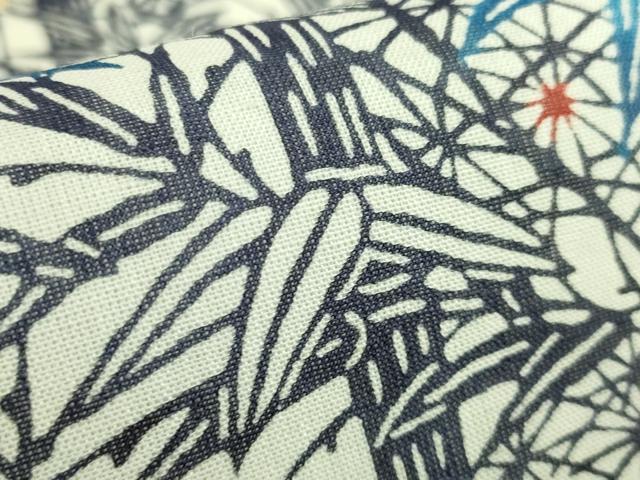 平和屋本店*最高級 夏物 城間栄順 本場琉球紅型 九寸開き名古屋帯 笹竹花文 逸品 DZAB6478kh6