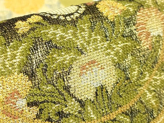 平和屋着物●極上 山口美術織物 皇室 伊勢神宮御用 西陣織 六通柄袋帯 御鏡大牡丹文 金銀糸 逸品 DZAB6481kh6