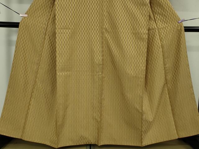 平和屋本店●極上 山下八百子 本場黄八丈 市松綾織 紬 タグ付き 逸品 DZAB6501kh6