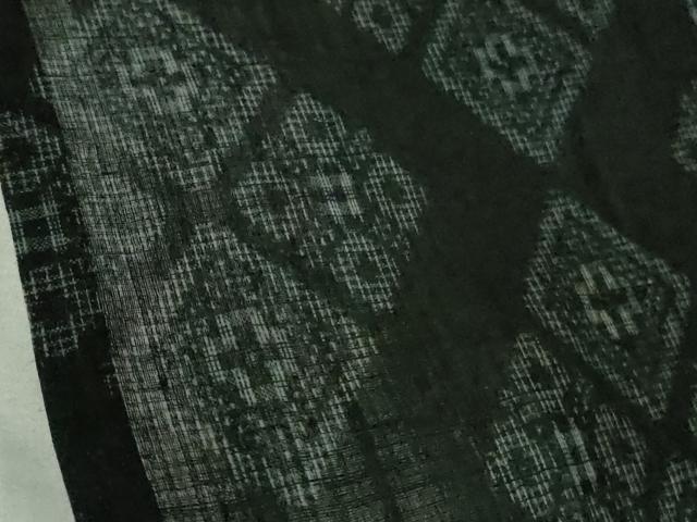 平和屋本店*極上 夏物 重要無形文化財 本場宮古上布 苧麻 菱文 逸品 DZAB6503kh6