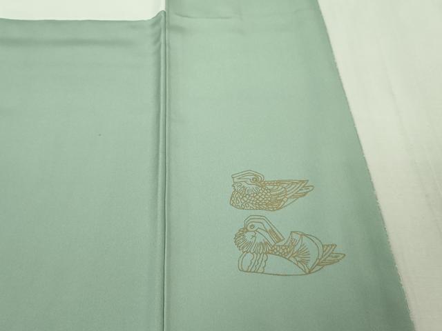 平和屋着物●極上 人間国宝 羽田登喜男 TOKIOetTOKI 訪問着 鴛鴦 笹竹文 逸品 未使用 DZAB6511kh6